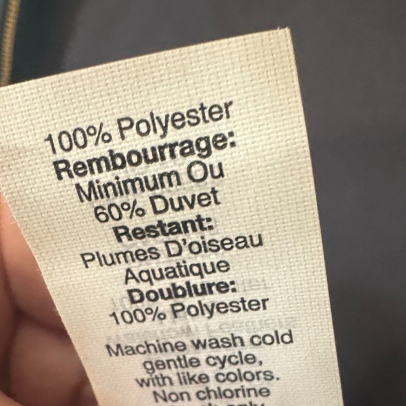 J.Crew Herringbone Quilted Puffer Vest Gray Black Trim Size S - Picture 6 of 6